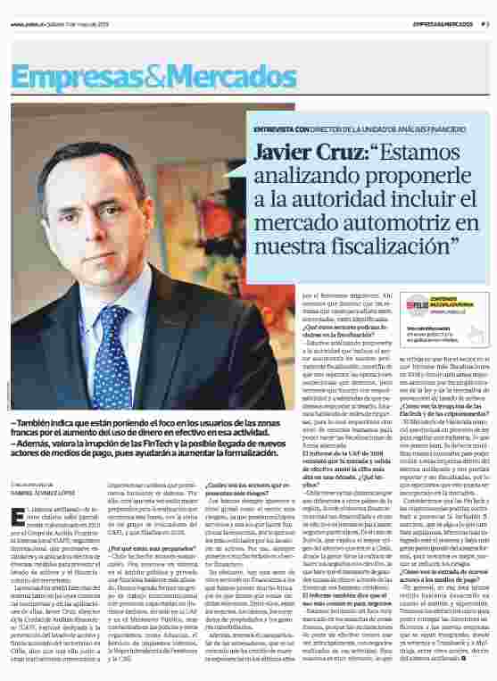 Director de la UAF: “Estamos analizando proponerle a la autoridad incluir al mercado automotriz en nuestra fiscalización"